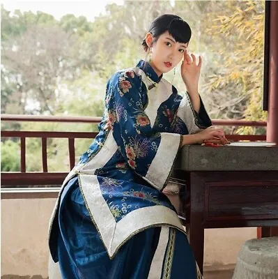 Qing Dynasty Women's Chinese XiuHefu Traditional Ancient Old-fashioned Dress • $261.85