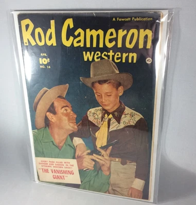 £40.29 • Buy Golden Age Western Comic, Rod Cameron #14, 1952 Gun Instruction Photo Cover