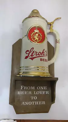 Vintage Stroh's Beer Stein Lighted Bar Sign • $60