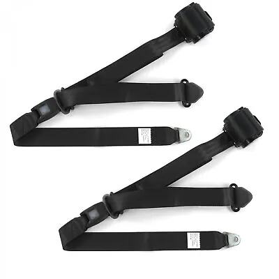 Ford Mustang 1974 - 1978  Standard 3pt BK Retract Bucket Seat Belt Kit-2 Belts • $150.42