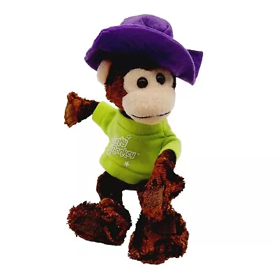 Australian Gold Funky Monkey Plush Stuffed Animal 8  Bottle Hugger Brown Green • $8.51