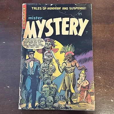 Mister Mystery #17 (1954) - PCH! Golden Age Horror! Beheading Cover! • $375