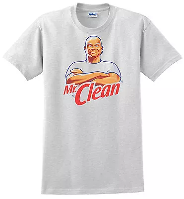 Mr. Clean T-shirt. Ash Gray  White. 100% Cotton. Size: Small - XXL • $19.95