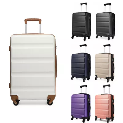 28Inch ABS Suitcase Large Luggage 4 Wheels Hard Shell Lightweight Travel Case • £39.89