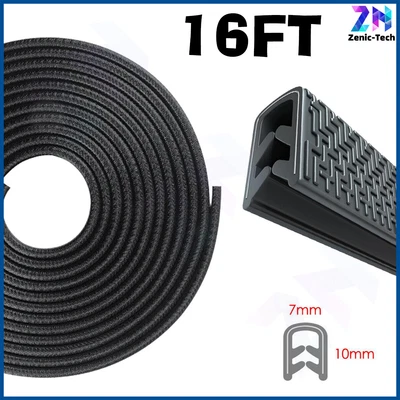 $10.99 • Buy 16FT Car Door  Edge Guard Moulding Trim Rubber Edge Strip Seal Protector Black