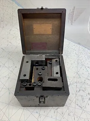 MACHINIST TOOL MILL Precision Lassy No 15 Ground Angle V Block Set In Wood Case • $275