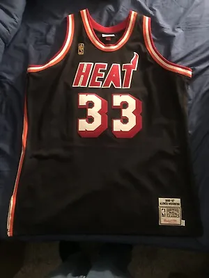 Alonzo Mourning 1996 - 1997 Miami Heat Road Jersey By Mitchell & Ness Size 52 • $185