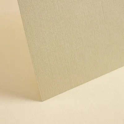 Embossed Textured Linen Card Stock 255gsm Natural Craft Paper Cardstock Postcard • £1.99