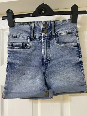 £12.99 • Buy Ex New Look High Waisted Denim Shorts Sizes 6-18 *NEW*