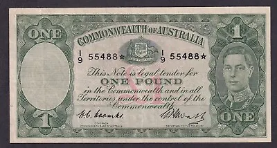 R31S One Pound Star Note Coombs/Watt AVF Australia 1949 £1 Pre-decimal • $1150