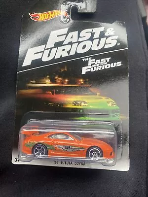 Hot Wheels 2014 Fast & Furious Orange ‘94 Toyota Supra Walmart Exclusive NEW • $25