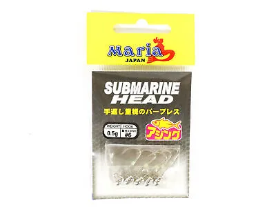 Maria Jig Head Submarine 0.5 Grams  Size 6 (3710) • $10.31