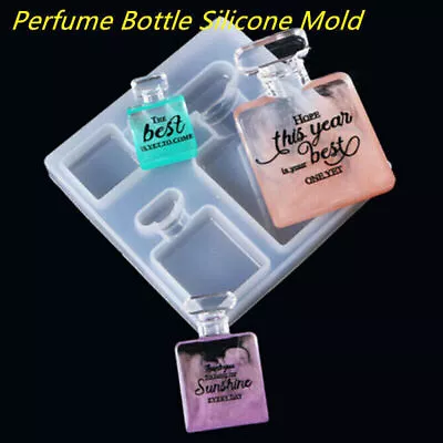 Perfume Bottle Silicone Mold Pendant Making Jewelry Resin Epoxy Craft Mould Kit • $10.80