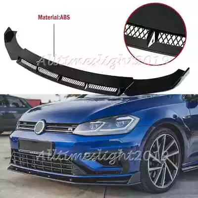 For VW Golf MK5 MK6 MK7 Glossy Black Front Bumper Lip Spoiler Splitter Body Kit • $55.95