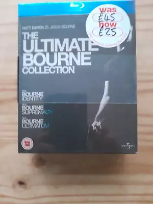 The Ultimate Bourne Collection Blu-ray Matt Damon 3 Disc Trilogy New & Sealed • £9.95