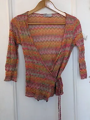 Missoni Wrap Cardigan S/M Orange And Pink Good Condition • $50