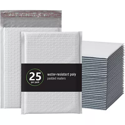 25PCS Poly Bubble Mailers Shipping Padded Mailing Bags Envelopes Self Seal • $11.99