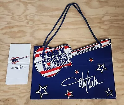 Toby Keith's I Love This Bar & Grill Souvenir Bag And Napkin Harrah's Las Vegas • $10