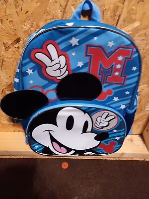 Disney Mickey Mouse 17  | Unisex Large Backpack Laptop Sleeve Mickey Ears NEW |  • $18.69