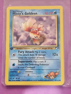 Pokemon Cards MISTY'S GOLDEEN  1st Edition GYM HEROES  -  85/132 MINT • $4