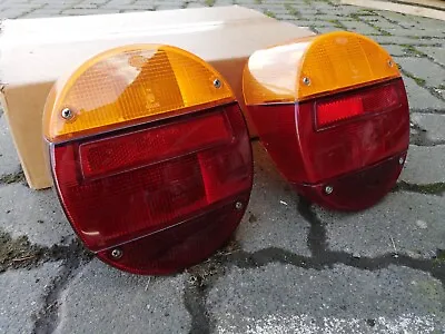 VW Bug/Beetle Cabrio 1972- Super 1303 HELLA Euro Red/Amber Postal Taillights • $259