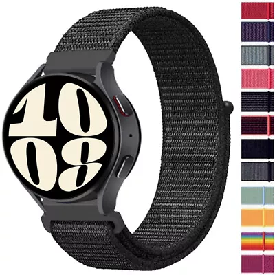 20 22mm Nylon Loop Band Strap For Samsung Galaxy Watch 6 5 4 40mm 44mm 42mm 46mm • £3.99