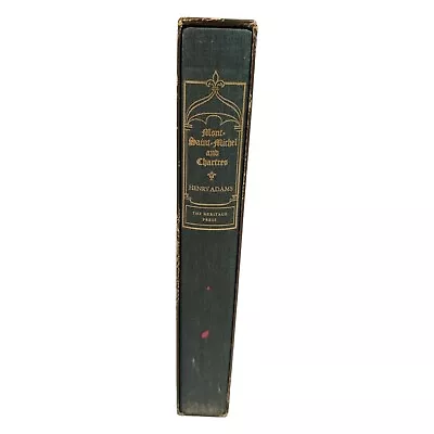 Mont-Saint-Michel And Chartres Henry Adams 1957 Vintage Heritage Press Slipcase • $19.99