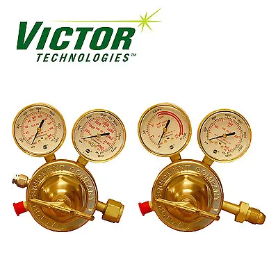 Set Of Genuine Victor SR450 Series HD Oxygen & HD Acetylene Regulators • $319.98