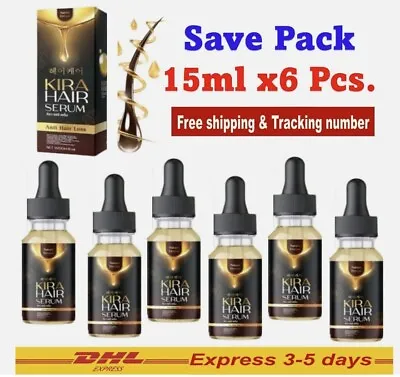 6x KIRA HAIR SERUM Hair Growth Concentrated Formula Hair Loss Prevention 15ml • $79