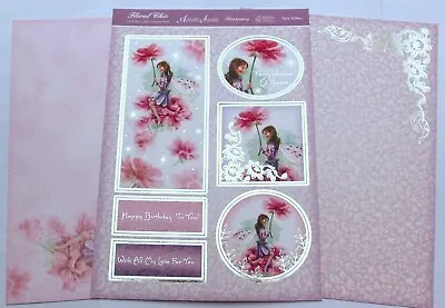 Hunkydory Fairy Wishes Floral Chic Toppers & Card Kit P&P Disc • £2.49