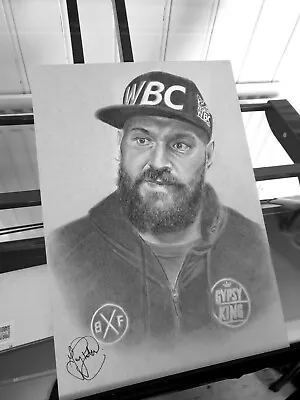 Tyson Fury Gypsy King Signed Hand Drawn Art Print A3 Wall Poster Boxing Picture • £25