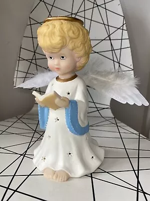 £32.99 • Buy Vintage Ceramic Fibre Optic Angel Cherub Christmas Decoration Ornament