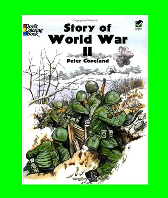 £7.99 • Buy Story Of World War 2 Coloring History Brain Training Meditation Anti-Stress Kids