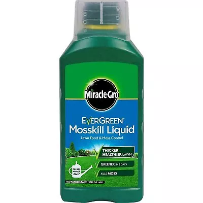Miracle-Gro EverGreen Moss Kill Control Liquid Concentrate Lawn Food 1L - 66m2 • £12.92