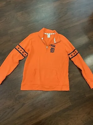 Victoria’s Secret Pink Detroit Tigers Half Zip Pullover Large • $25.99