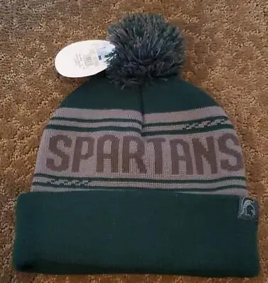 Adult Mens Women MICHIGAN STATE SPARTANS Beanie Knit Winter Hat Stocking Cap NWT • $15.99