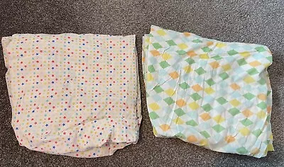 2 X Cot Bed Fitted Sheets 140x70cm • £1.20