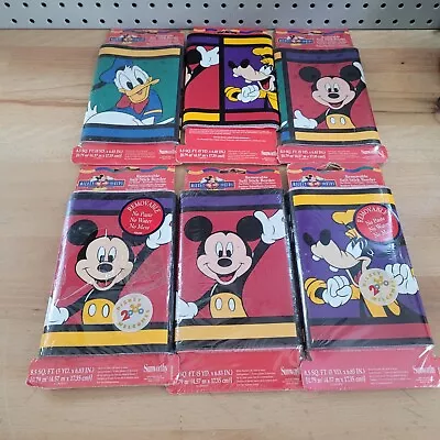 LOT OF 6  Mickey Mouse Self Stick Border Wallpaper 5 Yd X 6.83” Removable 1993 • $29.99