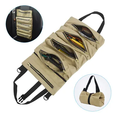$11.99 • Buy Roll Tool Roll Multi-Purpose Tool Roll Up Bag Wrench Roll Pouch Hanging Carrier