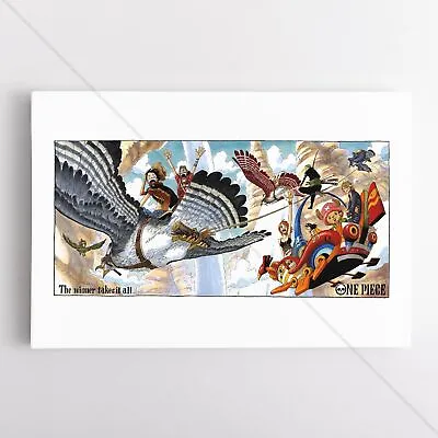 One Piece Poster Canvas - Chapter 383 Luffy Vs Blueno Art Print • $54.95