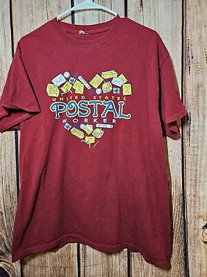 Vintage Post Office T-Shirt - USPS T-Shirt - Red - Postal Worker - Pre-Owned • $14