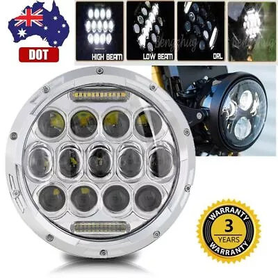 7 Inch Round LED Headlight Motorcycle High Low Beam For Yamaha V-Star 1100 650 • $45.99