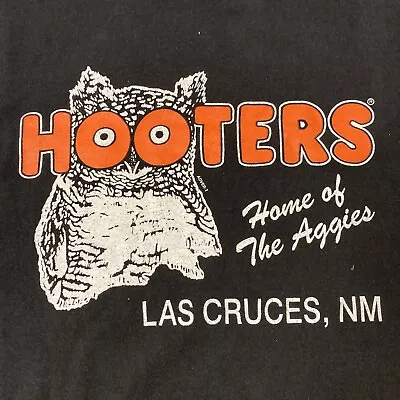 Men’s Delta XL Hooters Las Cruces NM Black T Shirt Cut Off Delightfully Tacky  • $17.62