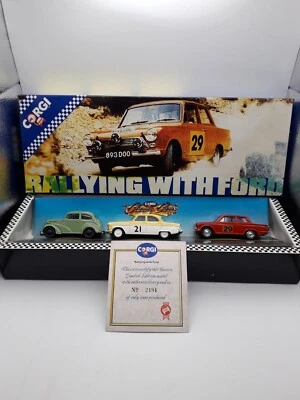 £12.90 • Buy Corgi D16/1 Rallying With Ford; Anglia, Cortina, Zodiac. Diecast Model Car Set.