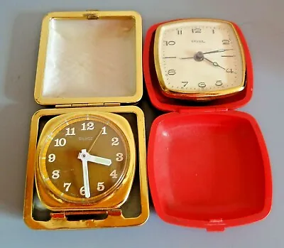 Lot 2 Alarm Clocks Voyage Antique Silvoz And Osxar For Pieces • $10.55