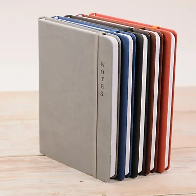 Premium Notebook Journal Notepad - Hardback PU Leather | A4 A5 A6 - 5 Colors • £6.99