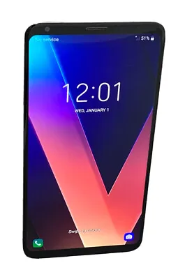 LG V30 (LG-US998) 64GB Cloud Silver Unlocked  Android Smartphone -Fair • $52