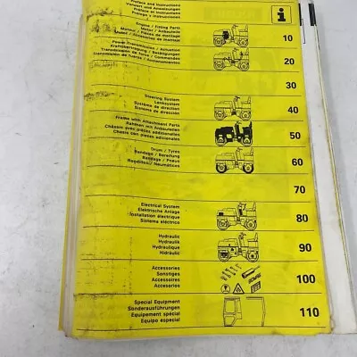 BOMAG BW 100 AD2 BW120 AD2 Vibratory Roller Parts Catalog Manual Book • $45