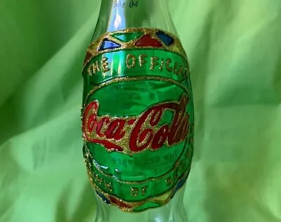 Unique Painted Coca Cola Label On Coca Cola Bottle From Thailand 1996. • $14.95
