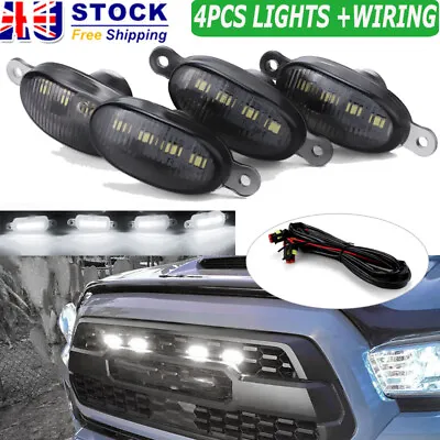 4x Front Grille LED White Light Raptor Style Grill Cover For Ford Ranger +Wiring • $21.46